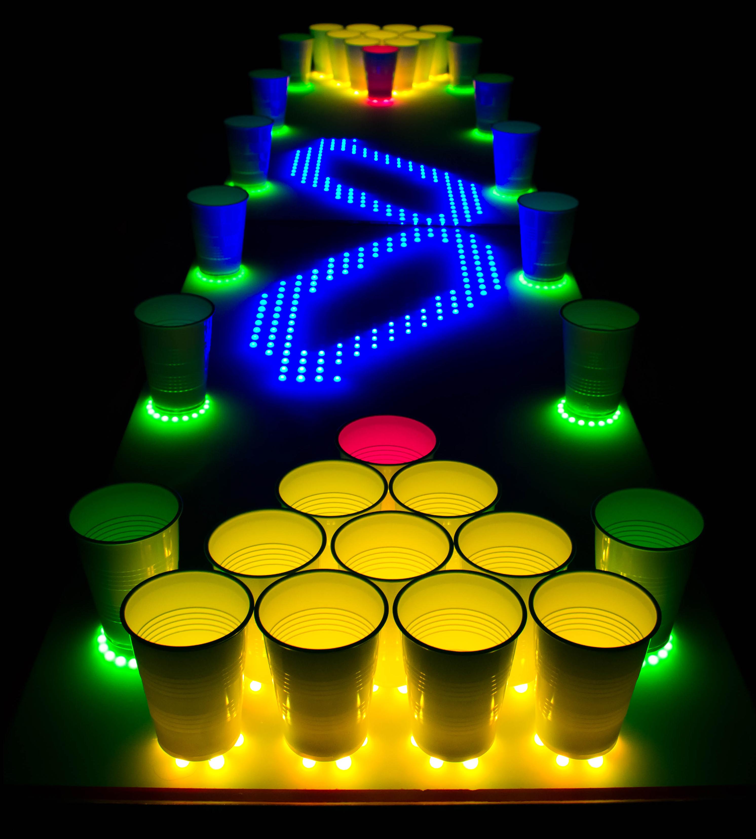 RaveTable Interactive LED Beer Pong Table DIY Kit